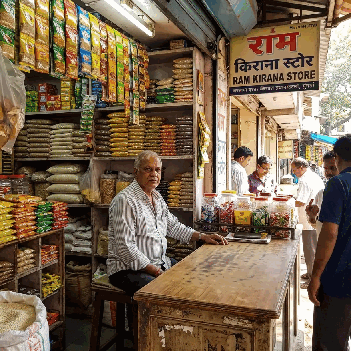 A kirana store where everyday prices tell the inflation story