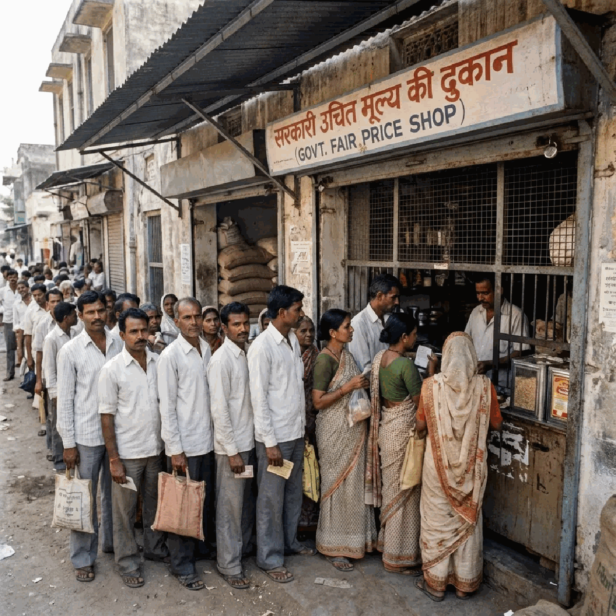 An old Indian ration shop from the 1980s
